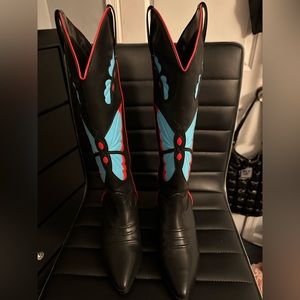 Butterfly cowgirl boots